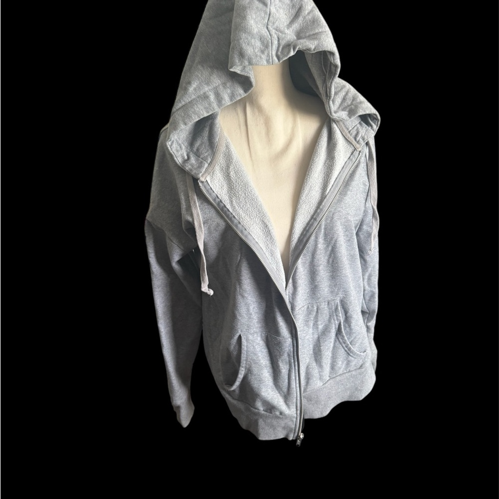 Gray Zip-Up Hoodie